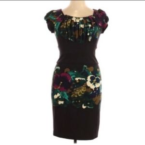 Suzi chin for maggy boutique black flower dress